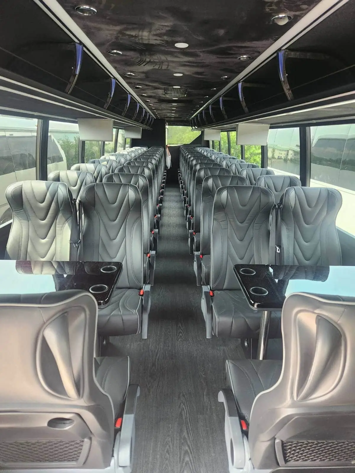 interior of a 54 passenger bus