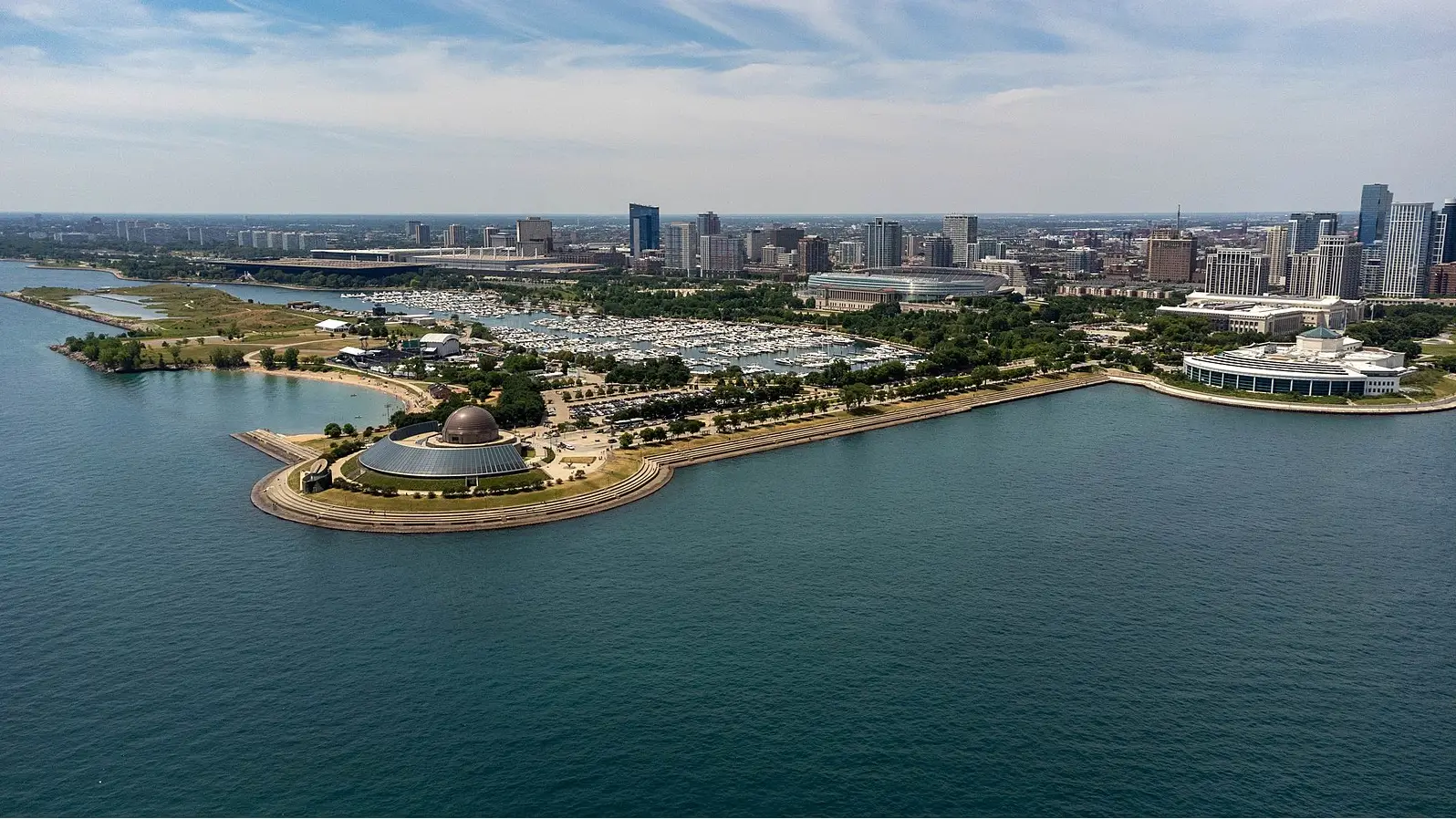 Aerial view of the Museum Campus